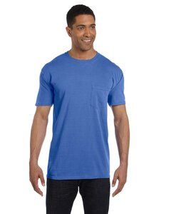 Comfort Colors 6030CC - Adult Heavyweight Pocket T-Shirt Neon Blue