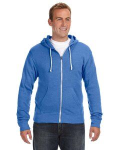 J. America JA8872 - Adult Triblend Full-Zip Fleece Hooded Sweatshirt