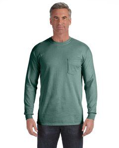 Comfort Colors C4410 - Adult Heavyweight RS Long-Sleeve Pocket T-Shirt Light Green