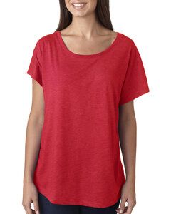 Next Level Apparel 6760 - Ladies Triblend Dolman T-Shirt Vintage Red