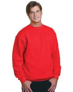 Bayside BA1102 - Adult 9.5 oz., 80/20 Heavyweight Crewneck Sweatshirt Rojo