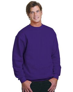 Bayside BA1102 - Adult 9.5 oz., 80/20 Heavyweight Crewneck Sweatshirt Púrpura