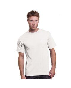 Bayside BA3015 - Unisex Union-Made 6.1 oz.Cotton Pocket T-Shirt Blanco