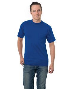 Bayside BA3015 - Unisex Union-Made 6.1 oz.Cotton Pocket T-Shirt Azul royal