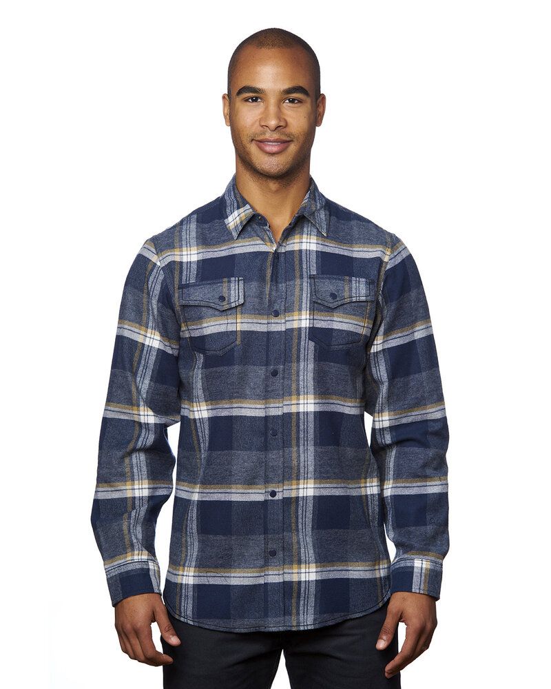Burnside B8219 - Men's Snap-Front Flannel Shirt