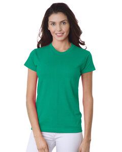 Bayside BA3325 - Ladies 6.1 oz., 100% Cotton T-Shirt Kelly Verde