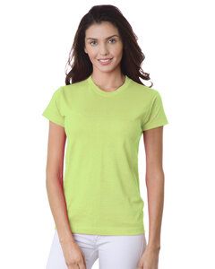 Bayside BA3325 - Ladies 6.1 oz., 100% Cotton T-Shirt Lime Green
