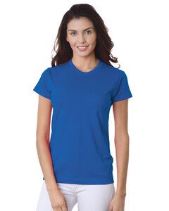 Bayside BA3325 - Ladies 6.1 oz., 100% Cotton T-Shirt Azul royal