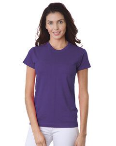 Bayside BA3325 - Ladies 6.1 oz., 100% Cotton T-Shirt Púrpura