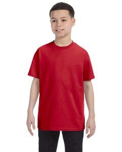 Hanes 54500 - Youth Authentic-T T-Shirt De color rojo oscuro