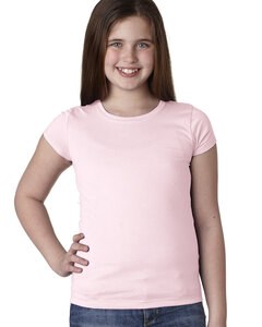 Next Level Apparel N3710 - Youth Girls Princess T-Shirt Luz de color rosa