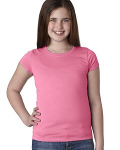 Next Level Apparel N3710 - Youth Girls Princess T-Shirt Hot Pink