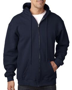 Bayside BA900 - Adult  9.5oz., 80% cotton/20% polyester Full-Zip Hooded Sweatshirt Marina