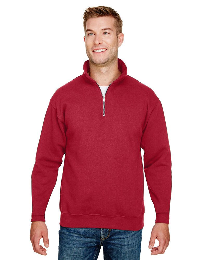 Bayside BA920 - Unisex 9.5 oz., 80/20 Quarter-Zip Pullover Sweatshirt