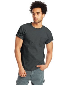 Hanes H5590 - Men's Authentic-T Pocket T-Shirt Carbón de leña Heather