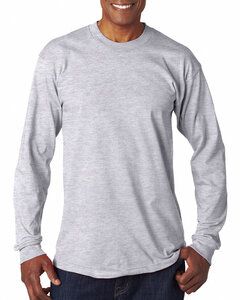 Bayside BA6100 - Adult 6.1 oz., 100% Cotton Long Sleeve T-Shirt Gris mezcla