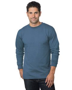 Bayside BA6100 - Adult 6.1 oz., 100% Cotton Long Sleeve T-Shirt Denim
