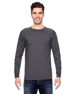 Bayside BA6100 - Adult 6.1 oz., 100% Cotton Long Sleeve T-Shirt Charcoal