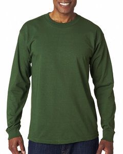 Bayside BA6100 - Adult 6.1 oz., 100% Cotton Long Sleeve T-Shirt Bosque Verde