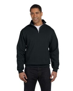 Jerzees 995M - Adult NuBlend® Quarter-Zip Cadet Collar Sweatshirt Negro
