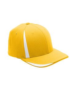 Team 365 ATB102 - by Flexfit Adult Pro-Formance® Front Sweep Cap Sp Ath Gold/Wht
