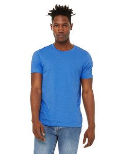 Bella+Canvas 3301C - Unisex Sueded T-Shirt Hthr Colum Blue