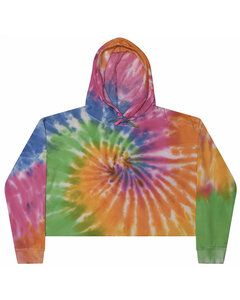 Tie-Dye CD8333 - Ladies Cropped Hooded Sweatshirt Eternity