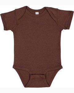 Rabbit Skins 4400 - Infant Baby Rib Bodysuit Marron oscuro
