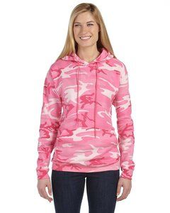 Code Five 3969 - Camouflage Pullover Hooded Sweatshirt Pink Woodland