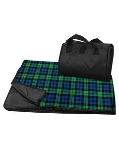 Liberty Bags 8702 - Fleece/Nylon Plaid Picnic Blanket Blackwatch