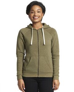 Next Level Apparel 9603 - Ladies Malibu Raglan Full-Zip Hooded Sweatshirt