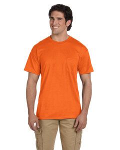 Gildan G830 - Adult 50/50 Pocket T-Shirt Seguridad de Orange