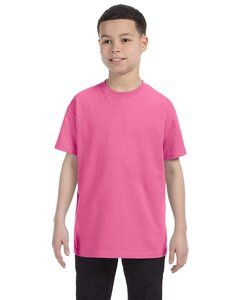 Jerzees 29B - Youth 5.6 oz., 50/50 Heavyweight Blend™ T-Shirt  Rosa fluor