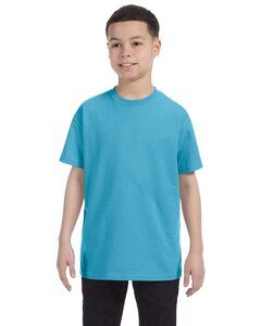 Jerzees 29B - Youth 5.6 oz., 50/50 Heavyweight Blend™ T-Shirt  Aquatic Blue