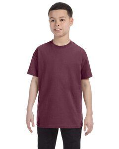 Jerzees 29B - Youth 5.6 oz., 50/50 Heavyweight Blend™ T-Shirt  Vint Hth Maroon