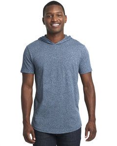 Next Level Apparel 2022 - Unisex Mock Twist Short Sleeve Hoody T-Shirt Indigo