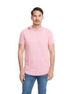 Next Level Apparel 2022 - Unisex Mock Twist Short Sleeve Hoody T-Shirt Tech Pink