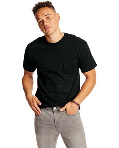 Hanes 5190P - Adult Beefy-T® with Pocket Negro