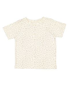 Rabbit Skins 3321 - Fine Jersey Toddler T-Shirt Natural Leopard