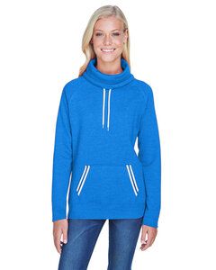 J. America JA8653 - Ladies Relay Cowl Neck Royal