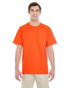 Gildan G530 - Unisex Heavy Cotton Pocket T-Shirt Naranja