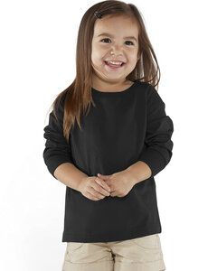 Rabbit Skins RS3302 - Toddler Long-Sleeve Fine Jersey T-Shirt Negro
