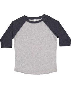 Rabbit Skins RS3330 - Toddler Baseball T-Shirt Vn Hthr/Vn Navy