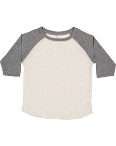 Rabbit Skins RS3330 - Toddler Baseball T-Shirt Nat Hth/Gran Ht