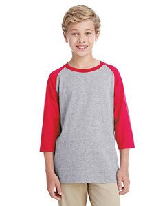 Gildan G570B - Youth Heavy Cotton 3/4-Raglan Sleeve T-Shirt