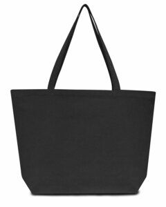 Liberty Bags LB8507 - Seaside Cotton 12 oz. Pigment-Dyed Large Tote Bañada Negro