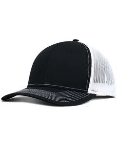 Fahrenheit F210 - Pro Style Trucker Hat Negro / Blanco