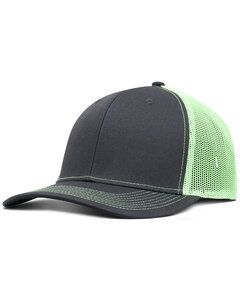 Fahrenheit F210 - Pro Style Trucker Hat Grey/Neon Green