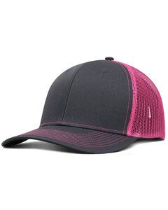 Fahrenheit F210 - Pro Style Trucker Hat Grey/Neon Pink