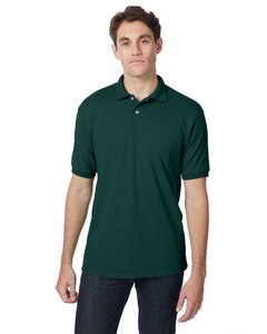 Hanes 054 - Adult 50/50 EcoSmart® Jersey Knit Polo Deep Forest